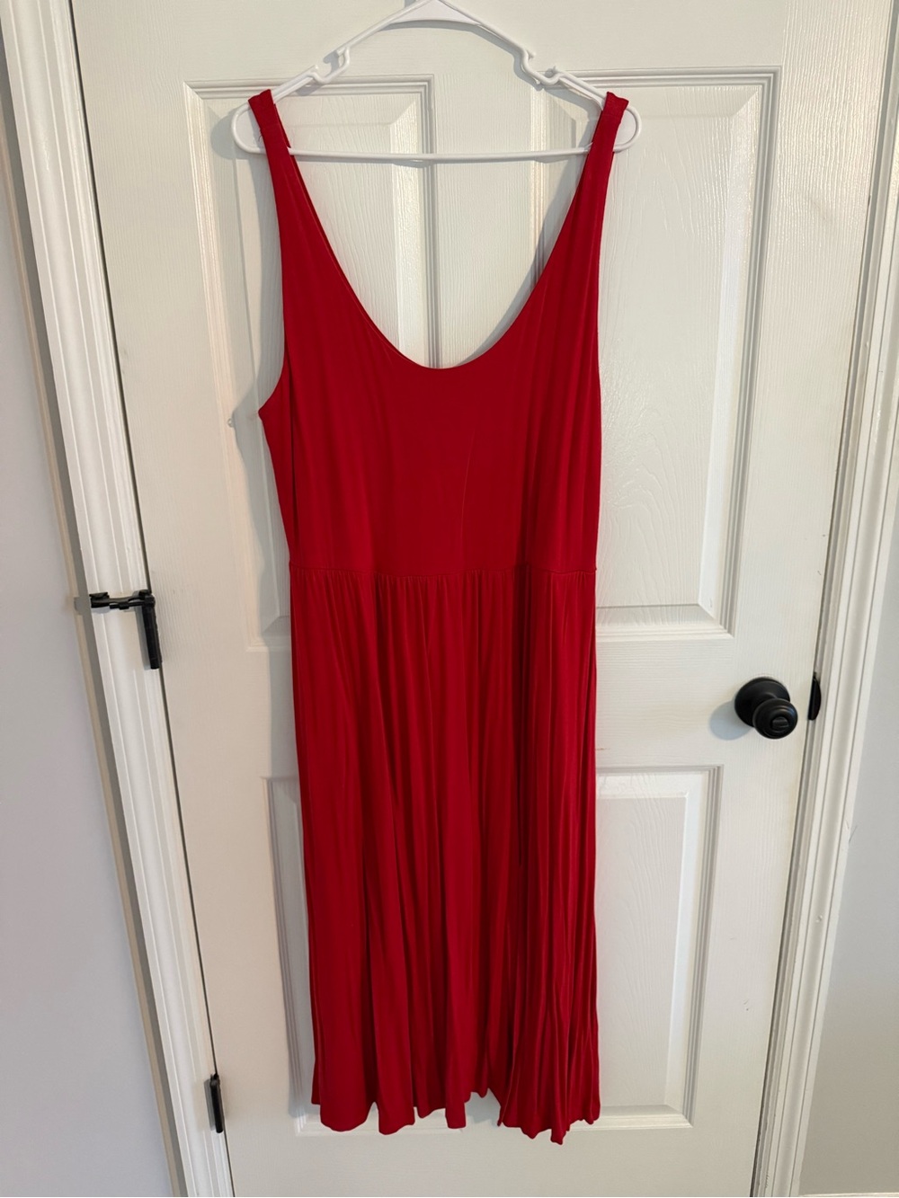 a new day Red Scoop Neck Sleeveless Maxi Dress
